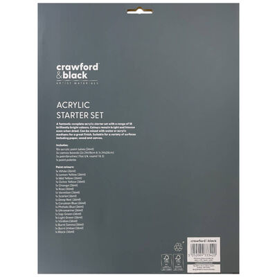 Crawford & Black Acrylic Starter Set: 25 Pieces image number 3