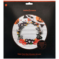 Halloween Make Your Own Wooden Wreath