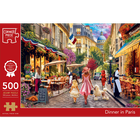 Dinner in Paris 500 Piece Jigsaw Puzzle image number 1