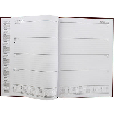 A4 2020 Red Week to View Diary image number 2