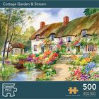 Cottage Garden & Stream 500 Piece Jigsaw Puzzle image number 1
