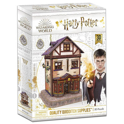 Harry Potter 3D Diagon Alley Jigsaw Puzzle: Quality Quidditch Supplies image number 1