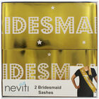 Gold Hen Do Bridesmaid Sashes - 2 Pack image number 1