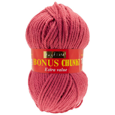 Chunky Raspberry Bonus Chunky: Raspberry Yarn 100g From 2.20 GBP | The Works