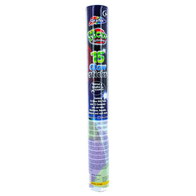 Glow in the Dark Glow Sticks: Pack of 15 image number 1