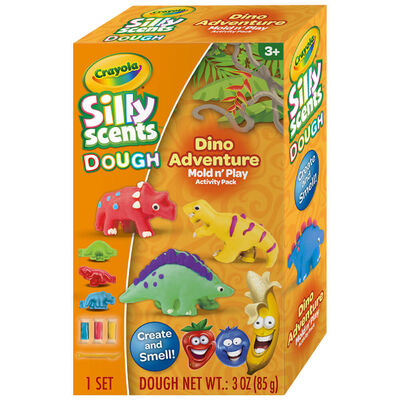Crayola Silly Scents Dough Dinosaur Adventure Playset image number 1