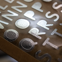 Silver Alphabet Stickers: Pack of 54