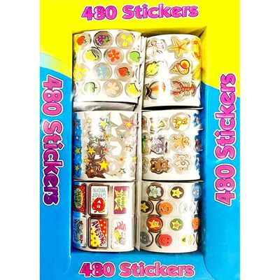 480 Foil Stickers image number 1