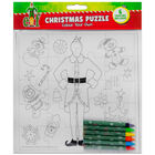 Colour Your Own Elf the Movie Christmas Jigsaw Puzzle image number 1