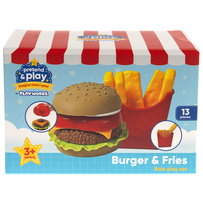 PlayWorks Pretend & Play Burger & Fries image number 1