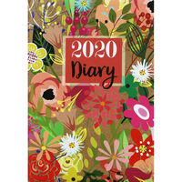 A5 Traditional Floral 2020 Week to View Diary