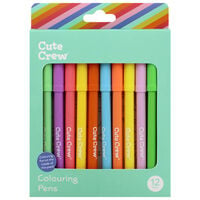 Cute Crew Colouring Pens: Pack of 12