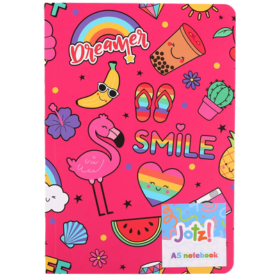 Jotz! A5 Flexi Pink Notebook image number 1
