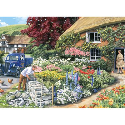 Cottage in Bloom 500 Piece Jigsaw Puzzle image number 2
