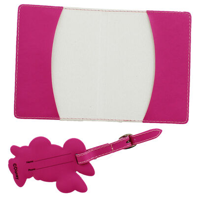 Disney Minnie Mouse Pink Rainbow Luggage Accessory Set image number 3