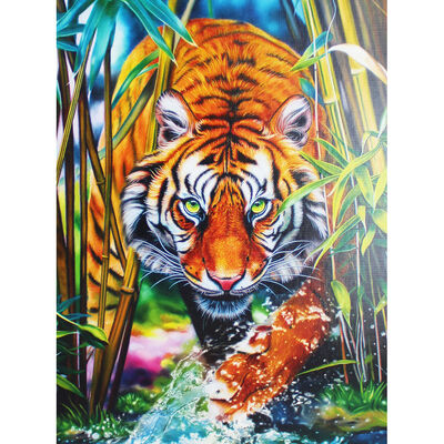Grasping Tiger 1000 Piece Jigsaw Puzzle image number 2