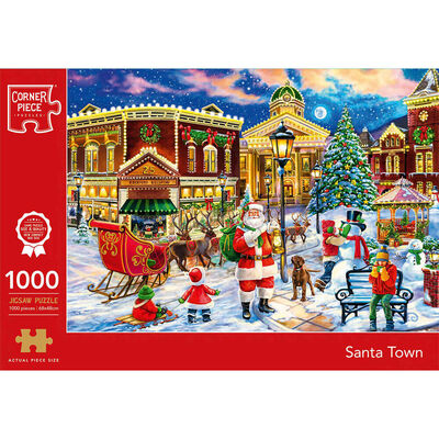 Santa Town 1000 Piece Jigsaw Puzzle image number 1