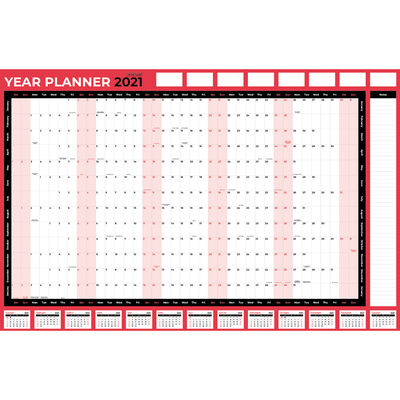Wall Planner with Pen and Adhesive Dots image number 1