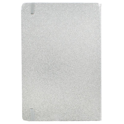 A5 Silver Glitter Cased Lined Journal image number 3