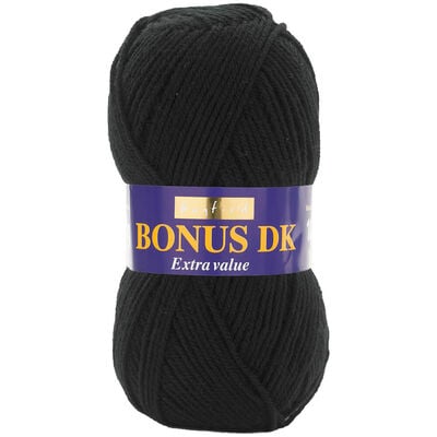 Bonus DK: Black Yarn 100g image number 1