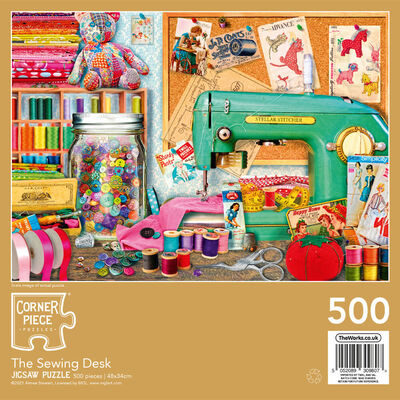 The Sewing Desk 500 Piece Jigsaw Puzzle image number 3