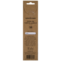 Iron-on Fabric Name Labels: Pack of 20