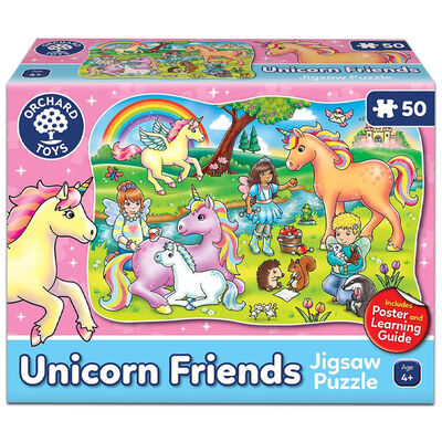 Unicorn Friends 50 Piece Jigsaw Puzzle image number 1