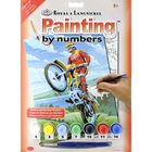 A4 Painting By Numbers Kit: Motocross Motorbike Rider image number 1