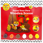 Paint Your Own Wooden Woodland Scene image number 1