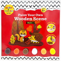 Paint Your Own Wooden Woodland Scene