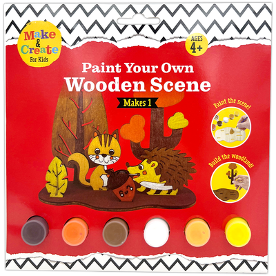 Paint Your Own Wooden Woodland Scene image number 1