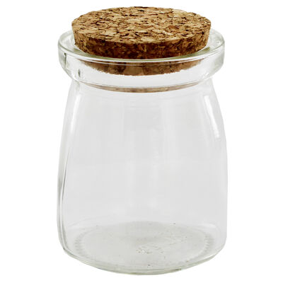 Glass Storage Jar with Cork Top image number 1