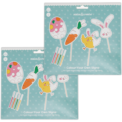 Colour Your Own Easter Signs Kit Bundle image number 1