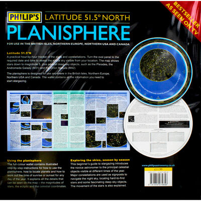 Philips Planisphere: Latitude 51-5 North image number 4
