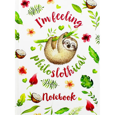 A5 Im Feeling Philoslothical Lined Notebook image number 1