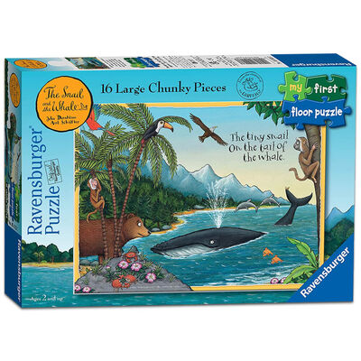 The Snail and the Whale My First 16 Piece Jigsaw Puzzle image number 1