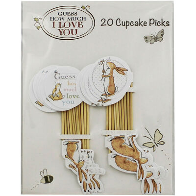 Guess How Much I Love You Cupcake Picks - Pack of 20 image number 1