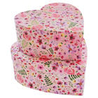 Floral Heart Shaped Storage Box - 2 Pack image number 2