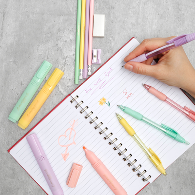 Pastel Filled Pencil Case: 15 Piece Set image number 3