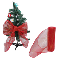 Red Mesh Ribbon: 9m