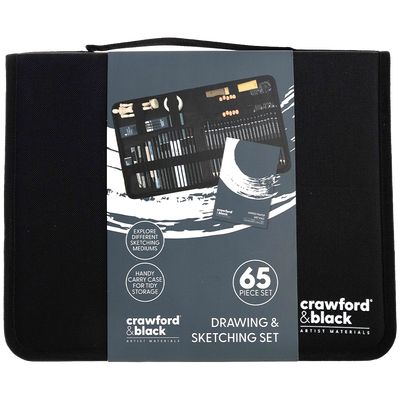 Crawford & Black Drawing and Sketching Se: 65 Piece Set image number 1