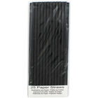 Black Paper Straws - 25 Pack image number 1