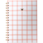 A5 Wiro Gingham Bee Notebook image number 1