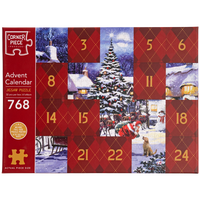 Christmas Village Advent Calendar 768 Piece Jigsaw Puzzle