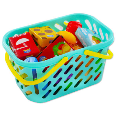 Role Play Set: Shopping Basket and Play Food Set image number 2
