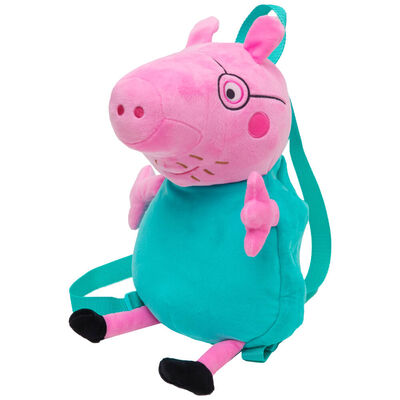 Daddy Pig Peppa Pig Plush Backpack image number 1