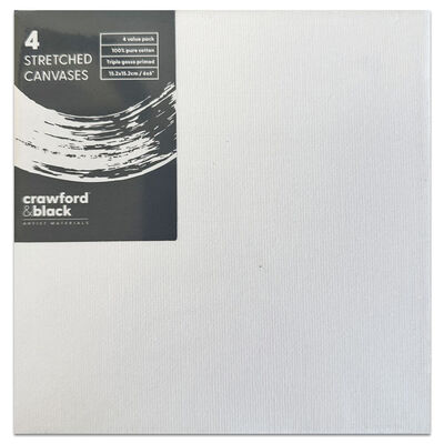 Crawford & Black Stretched Canvas 6 x 6 Inches: Pack of 4 image number 2
