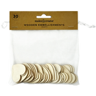 Natural Wooden Hearts: Pack of 30 image number 1