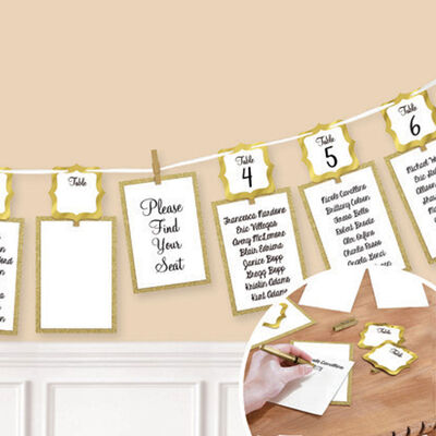 Gold Seating Chart Garland image number 2