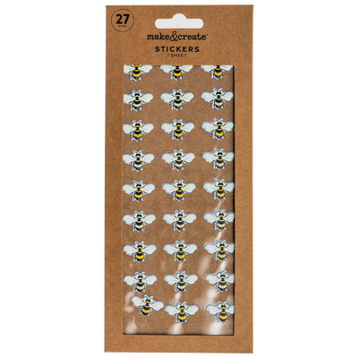 3D Puffy Bee Stickers: Pack of 27 image number 3